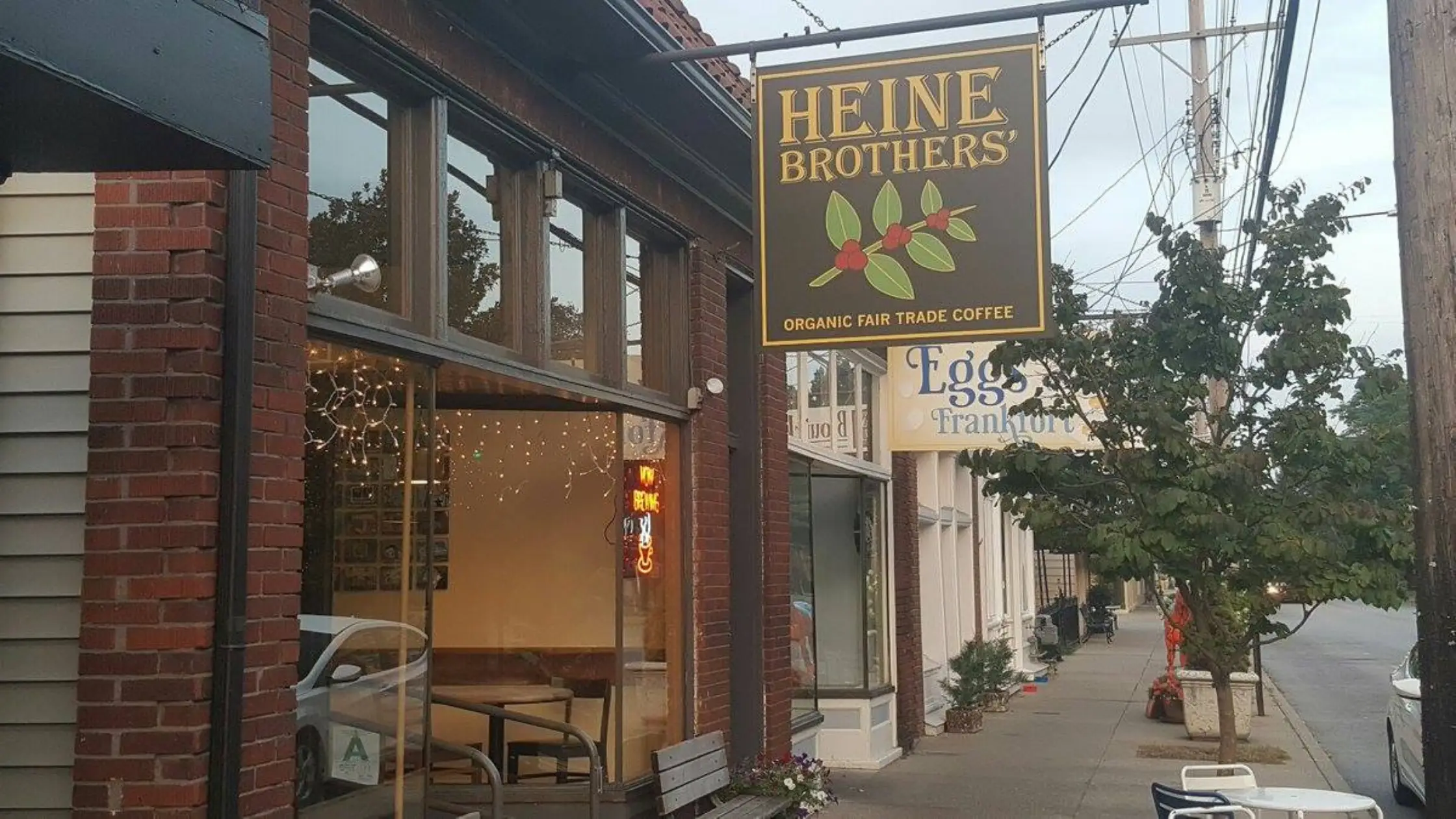 Heine Brothers' Menu With Prices