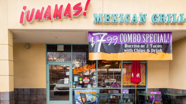 Una Mas Menu With Prices