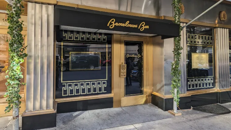Bemelmans Bar Menu With Prices